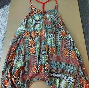 Umgee T-Back Braided Strap Handkerchief Dress Top